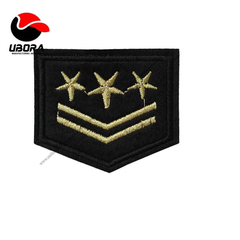 black star embroidery Iron  Embroidered Patch Applique Embroidery Motif transfer uniform accessories